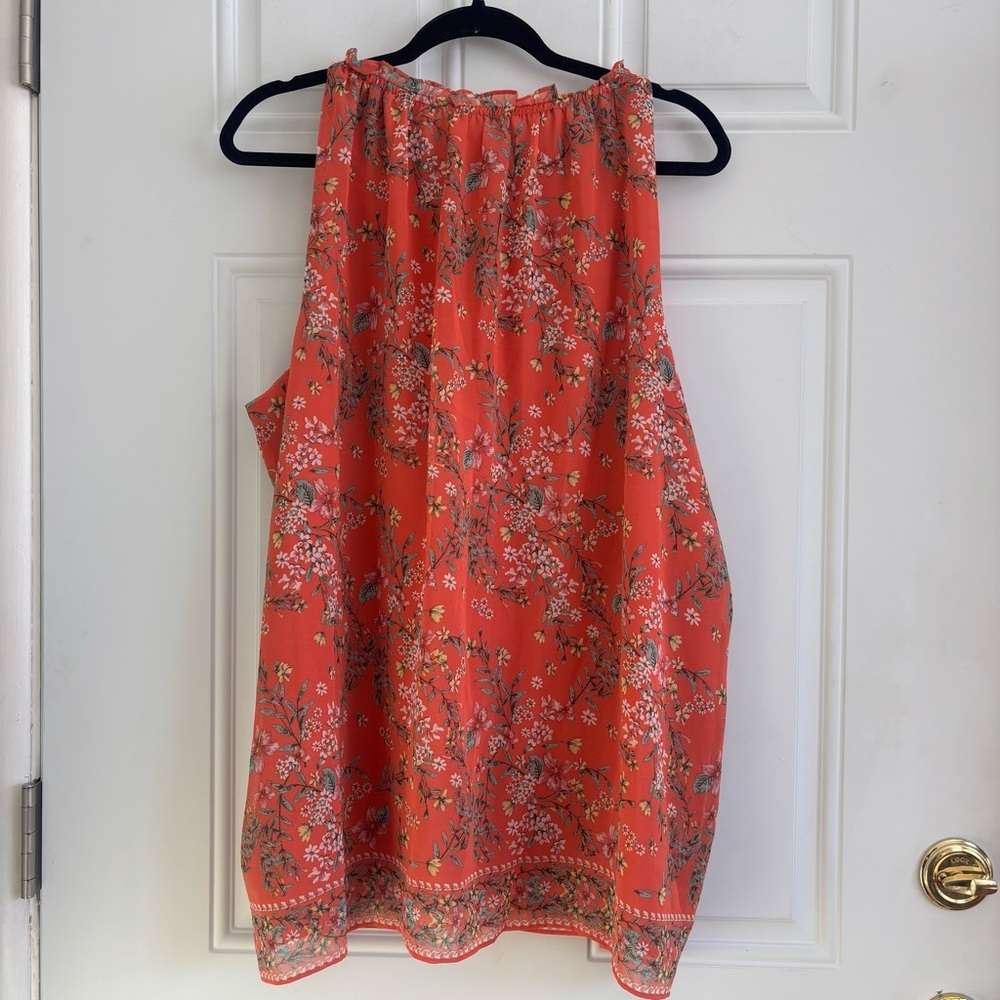 NWT Max Studio Floral Sleeveless Top, Size 2X - Picture 8 of 14